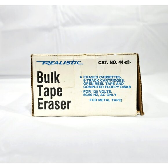 Realistic Magnetic Bulk Tape Eraser 44-232 Radio Shack with Box, Instructions - Picture 9 of 11